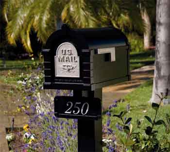 Gaines Keystone Standard Post Address Plaque