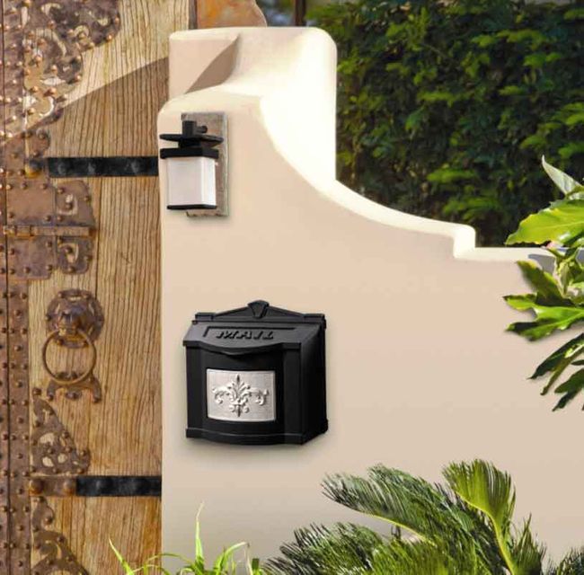 Gaines Wall Mount  Mailbox Black