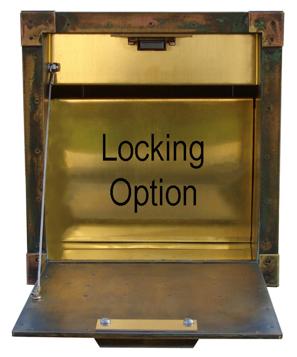 Streetscape Gateway Column Brass Mailbox Insert