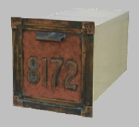 Streetscape Gateway Column Brass Mailbox Insert