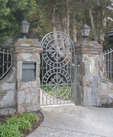 High Security Locking Mailbox In Stone Column