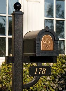 Keystone Deluxe Mailbox Address Plaque
