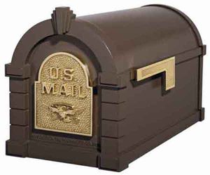 Keystone Mailbox Original Eagle Series Bronze w/Polished Brass