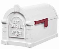 Gaines Keystone Fleur De Lis Mailbox with Standard Post