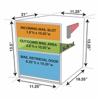 Mail Boss Double Mailbox Dimensions