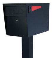 Mail Boss Locking Mailbox with Post Black