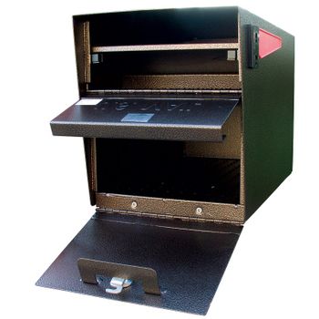 Mail Boss Locking Mailbox with Post Black