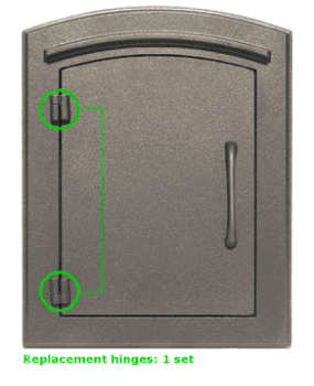 Manchester Column Mailbox Door Hinges