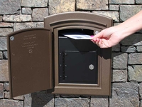 Manchester Column Mailbox Insert Locking Faceplate