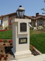Manchester Stucco Column Mailbox