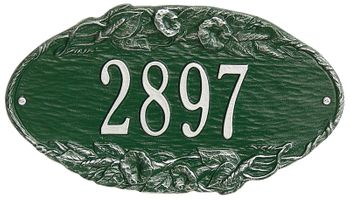 Morning Glory Oval Plaque