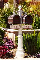 Newport Double Mailbox Post