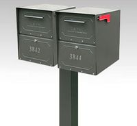 Oasis Jr. Single Mailbox Post and Double Spreader