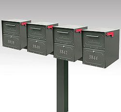 Oasis Jr. Quad Locking Mailbox and Post