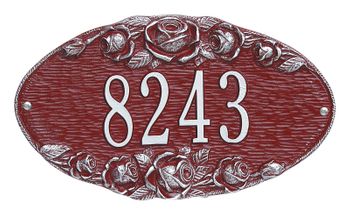 Rose Oval Plaque