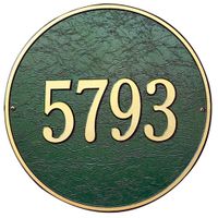 Round Address Plaque