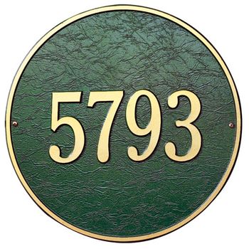 Round Address Plaque