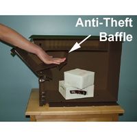 Small Package Locking Column Mailbox