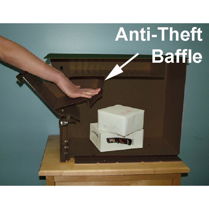 Small Package Locking Column Mailbox