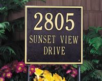 Square Address Plaque