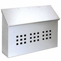 Stainless Steel Decorative Wallmount Mailbox With Locking Option