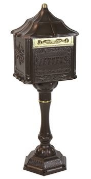 Victorian Colonial Pedestal Mailbox Bronze