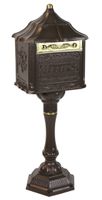 Victorian Colonial Pedestal Mailbox Bronze