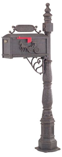 Victorian Rural Mailbox Desert Bronze