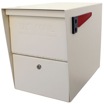 White Column Package Mailbox
