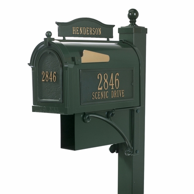 Whitehall Mailbox and Deluxe Post Green