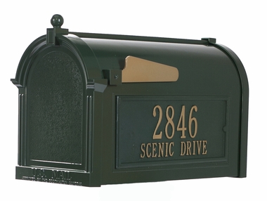 Whitehall Mailbox and Standard Post Green