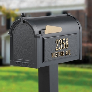 Whitehall Premium Mailbox Black