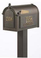 Whitehall Premium Mailbox Package with Front and Side Address Plaques