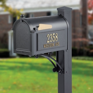 Whitehall Superior Mailbox Package Black