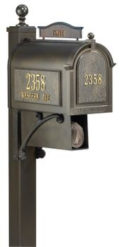 Whitehall Ultimate Mailbox Package Complete with All Options Whitehall Ultimate Mailbox Package Complete with All Options