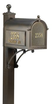 Whitehall Ultimate Mailbox Package with Front and Side Address Plaques Whitehall Ultimate Mailbox Package with Front and Side Address Plaques