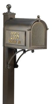 Whitehall Ultimate Mailbox Package with Side Address Plaques Whitehall Ultimate Mailbox Package with Side Address Plaques