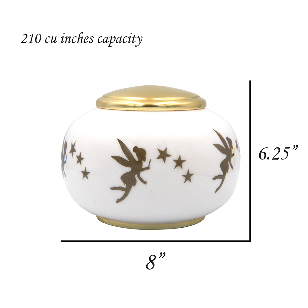 Pearl White Tinkerbell Urn