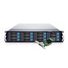 EliteSTOR ES212X12HP - 2U 12 Bay 12G SAS/SATA to 12G Expander with 12G PCIe 3.0 RAID 6 Controller