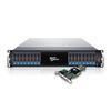 EliteSTOR ES216X6+BSHP, 2U 24 Bay 6G SAS Expander SAS/SATA RAID Storage w/ Single PS w/  ARC-1883X