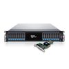 EliteSTOR ES216X12HP, 2U 16 Bay 12G SAS Expander SAS/SATA RAID Storage w/ Redundant PS and 12G RAID CARD
