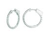1 Pointer hoop earrings/patented snap lock
