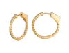 1 Pointer hoop earrings/patented snap lock