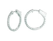 1 Pointer hoop earrings/patented snap lock