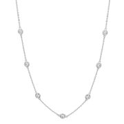 10 pointer diamond half way around necklace