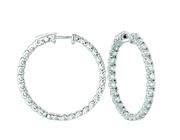 10 Pointer hoop earrings/patented snap lock