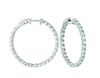 10 Pointer hoop earrings/patented snap lock