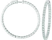 10 Pointer hoop earrings/patented snap lock