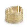 14K Gold 2" wide 31-piece 2-tone bangle