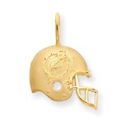 14k Miami Dolphin Helmet Charm